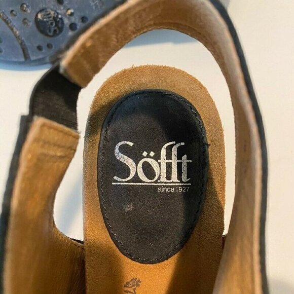 Sofft Maize Sandals Shoes Black Leather Lace Up Open Toe 7 - Picture 6 of 8